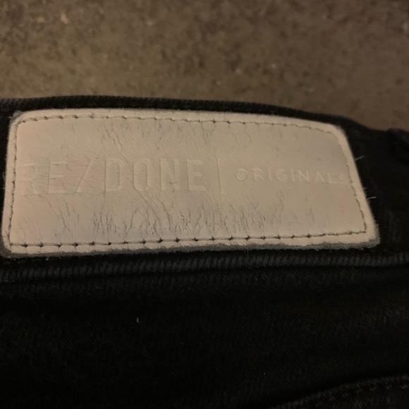 RE/DONE
High-Rise Ankle Cropped Jeans in Black99. Size 25. EUC - Picture 12 of 15